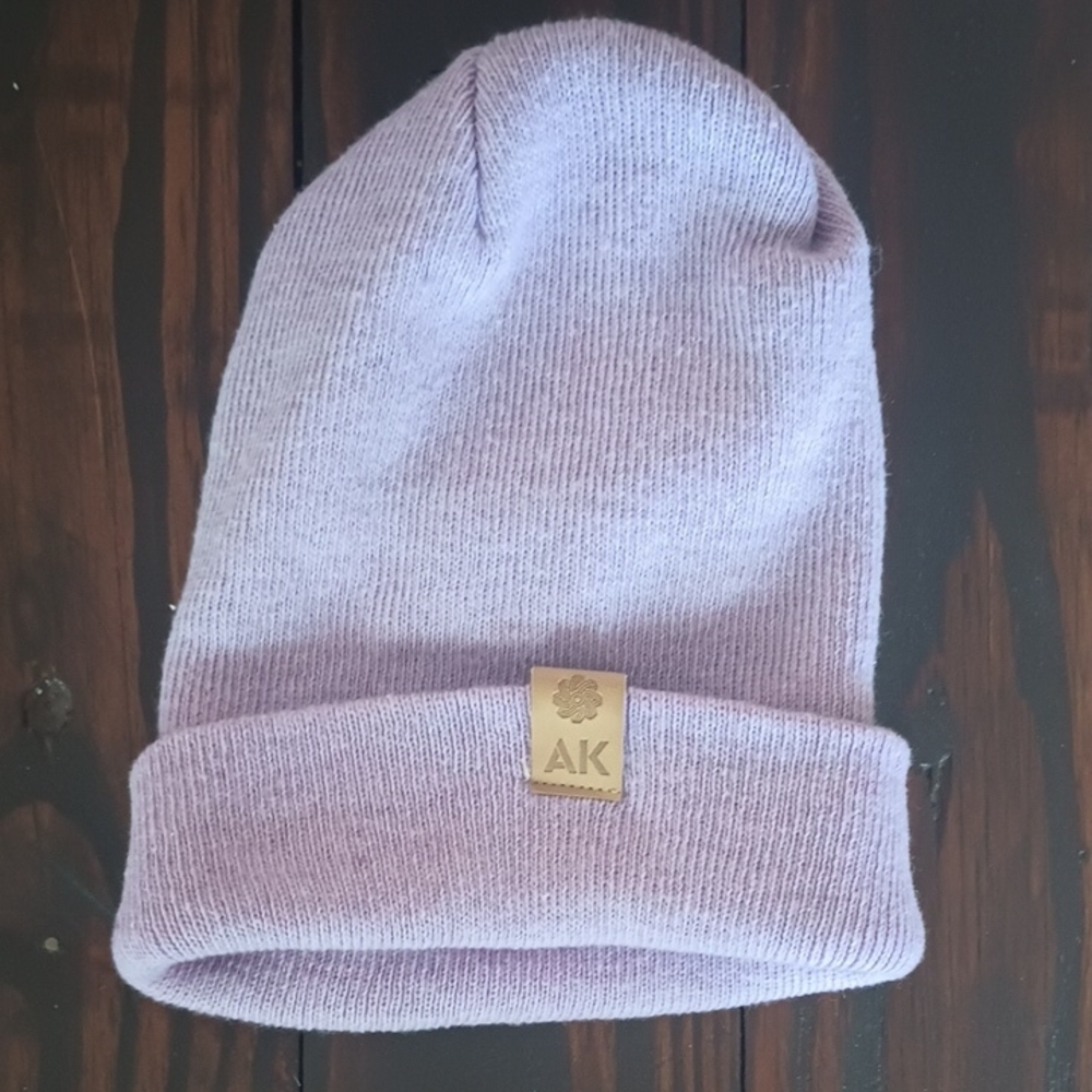 Kids Lavender Beanie Light Purple Winter Warm Cozy One Size